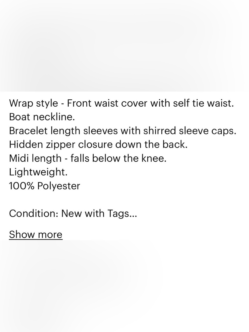 Ann Taylor Long-Sleeve Wrap Midi Dress nwt - Picture 8 of 8
